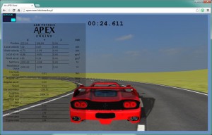 Apex Racer - gra i widoczne statystyki